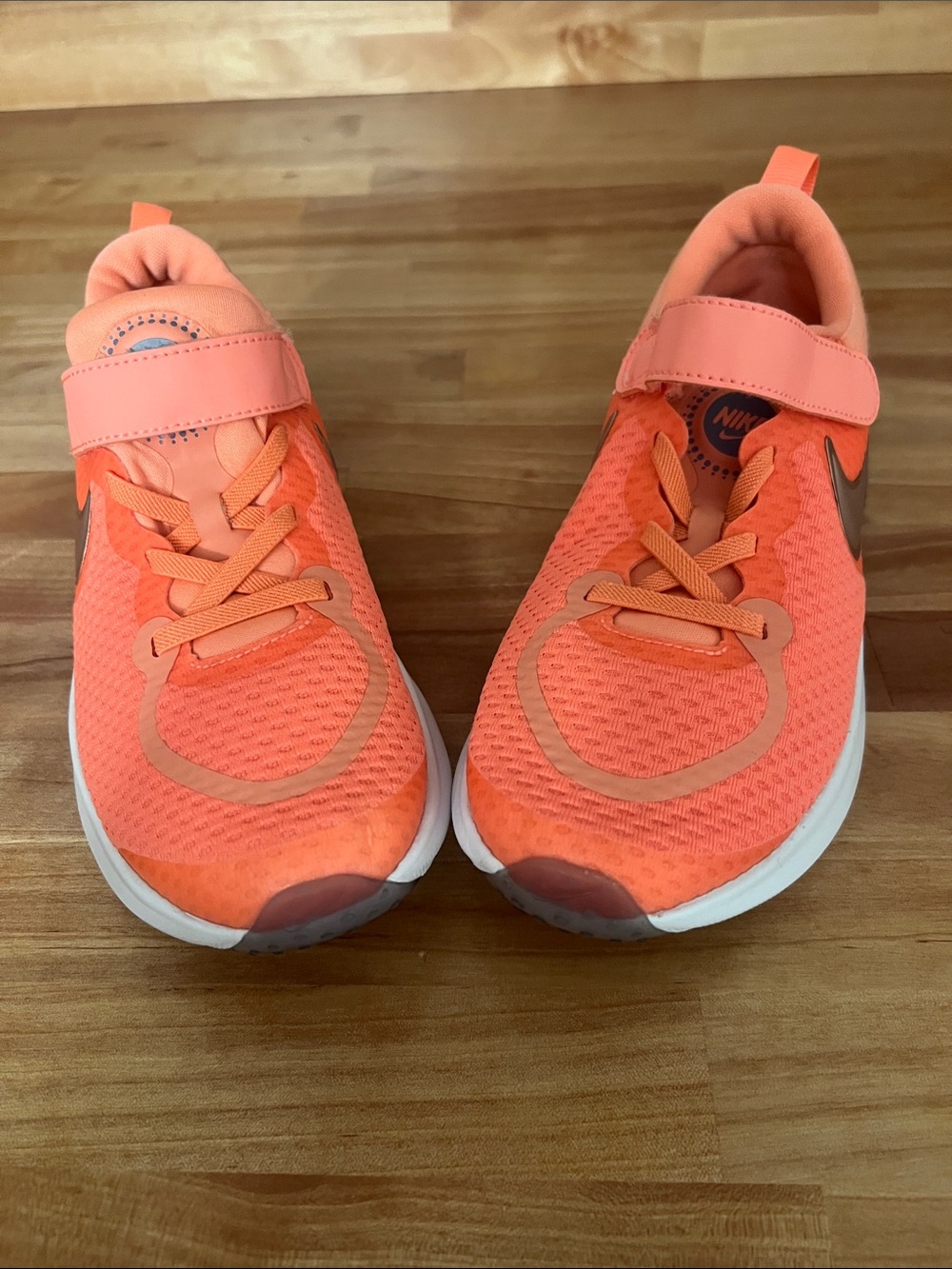 Nike Kids Coral-Orange Lightweight Sneakers